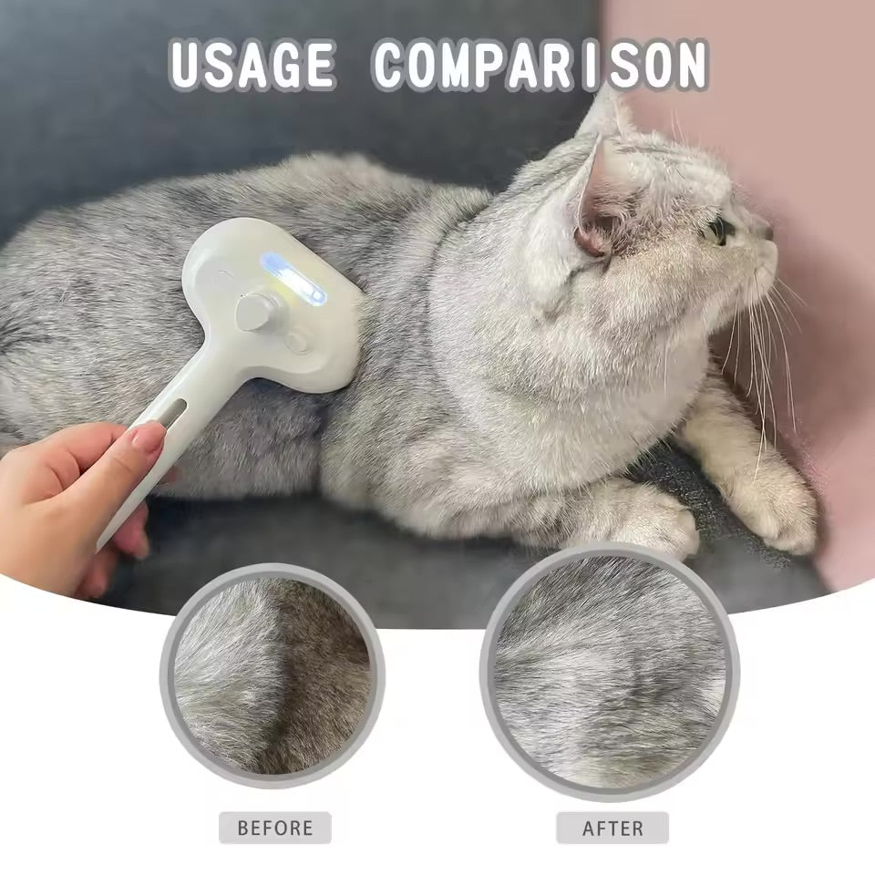 Pet Grooming Brush with Cool Mist